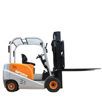 Advertising Company AC Motor Forklift 4 Wheel Electric Counterbalance Full Forklift With Container Mast