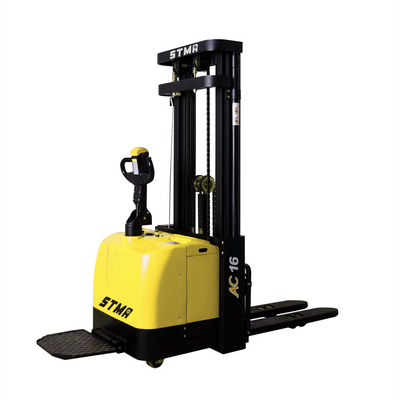 Hotels warehouse 2 ton electric forklift pallet stacker with 5m lifting height